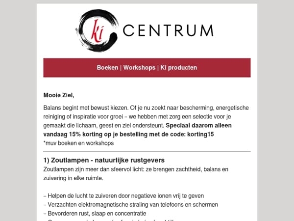   Wij brengen je in balans - Tijdelijk afgeprijsd