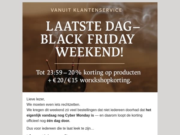  Oeps… we hebben een foutje gemaakt