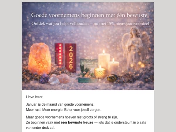  Goede voornemens beginnen met één bewuste keuze