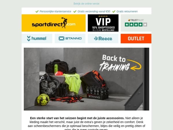 Sportaccessoires voor elke speler