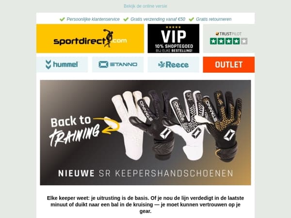 Van handschoenen tot kleding. Alles voor keepers🧤