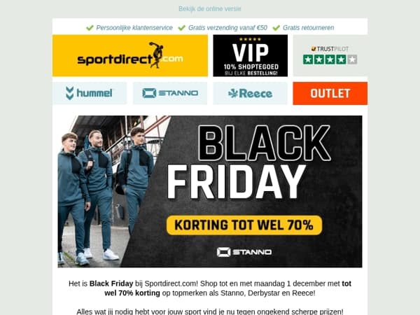 Tot 70% korting op topmerken!