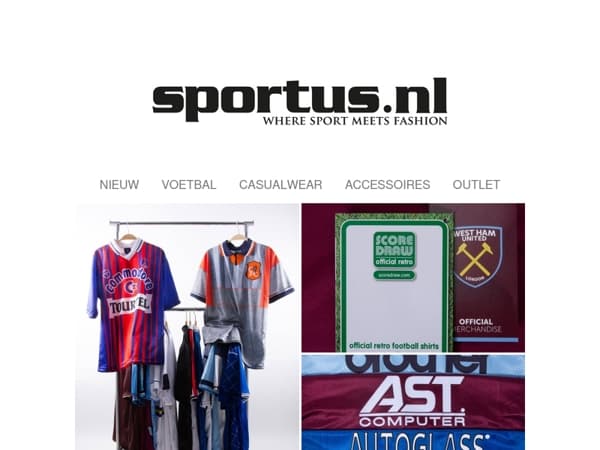 Nieuw in de collectie: Score Draw retro voetbalshirts | De mooiste klassiekers nu beschikbaar