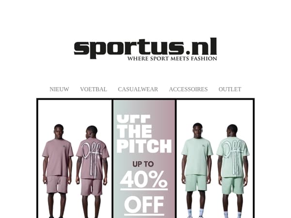 SALE | Off The Pitch | Korting tot 40%!