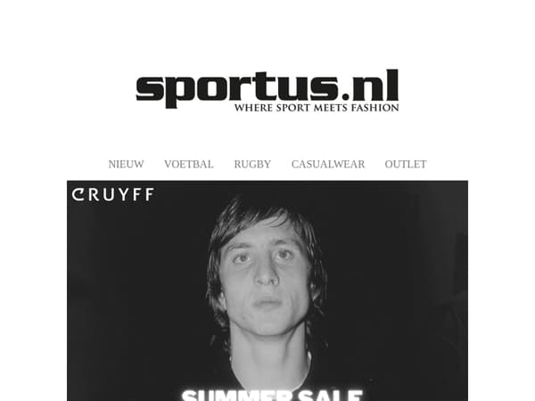 🔥 Cruyff Sale: Scoor nu 14% (extra) korting op álles!
