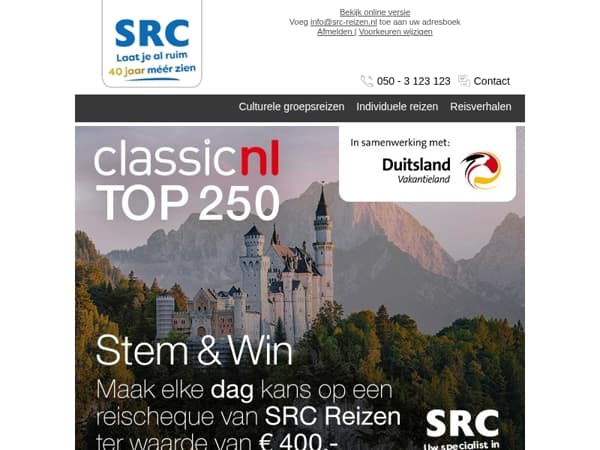 🎵 Er zit muziek in SRC Reizen