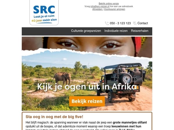 🦁🐘🦓 Ga op safari in Afrika