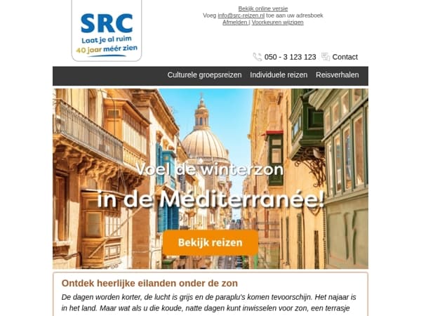  🌴🌞 Ons antwoord op het grauwe najaar? Reis mee naar de Middellandse Zee