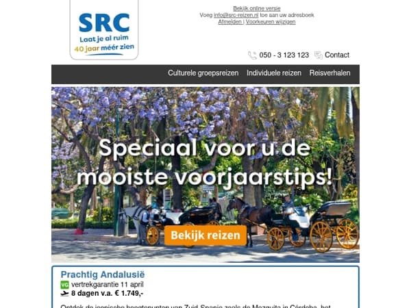 🌞🌷 Cultuurvakanties voor het voorjaar!