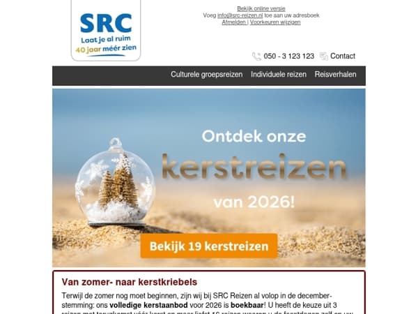 🎄🌟 Pssst, onze kerstreizen zijn nu boekbaar!