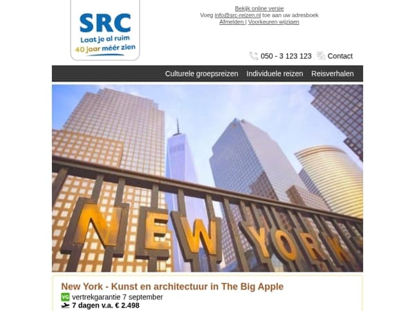 🌎 Boek uw ultieme droomreis