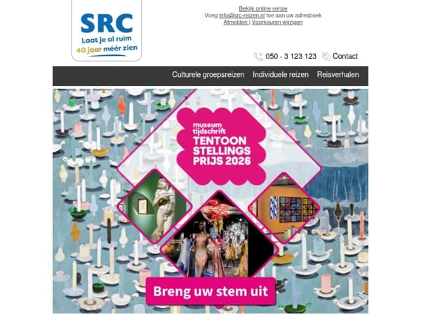 📣Win een SRC-kunstreis t.w.v. € 1.500
