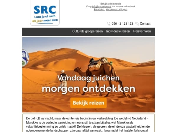 ⚽️🐫 Vandaag juichen. Morgen ontdekken.