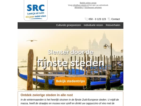 Winterse Stedentrips voor rustzoekers!