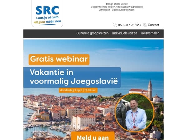 🖥️ Gratis webinar: Vakantie in voormalig Joegoslavië