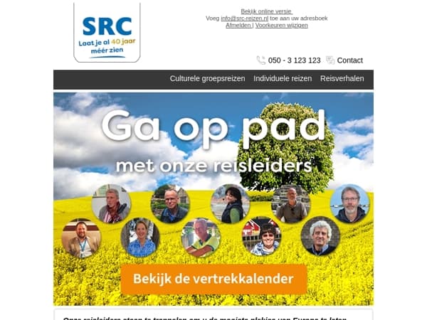 Onze reisleiders staan te popelen...