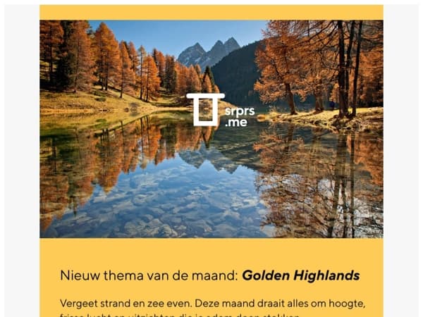 Nieuw thema van de maand: Golden Highlands