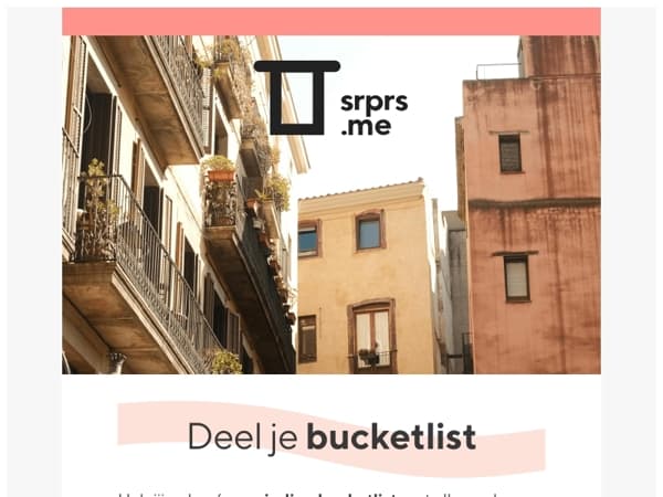 We willen je bucketlist weten!