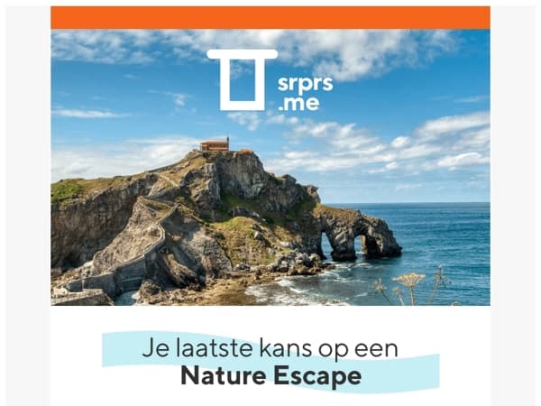 Je laatste kans op een Nature Escape!