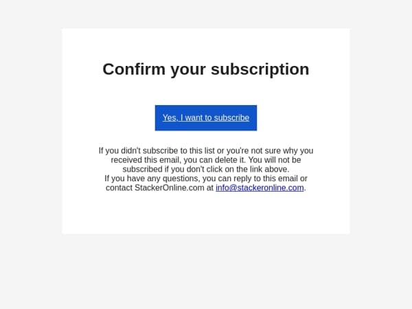 Confirm Your Subscription