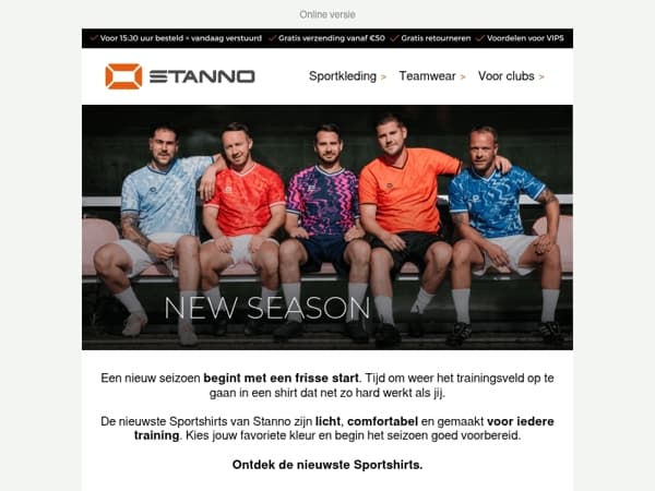 Jouw nieuwe trainingsshirt wacht op je