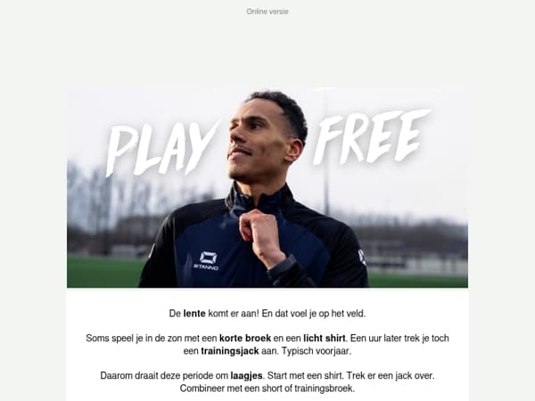 Eindelijk weer voetballen in de zon.