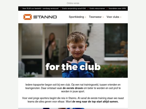 De start van iedere droom