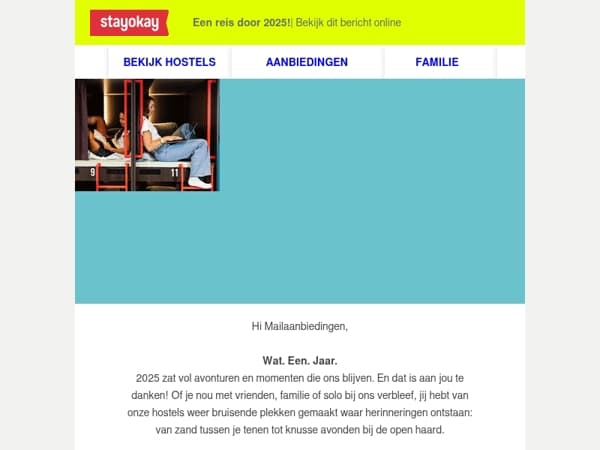 Jouw Stayokay Wrapped 2025!