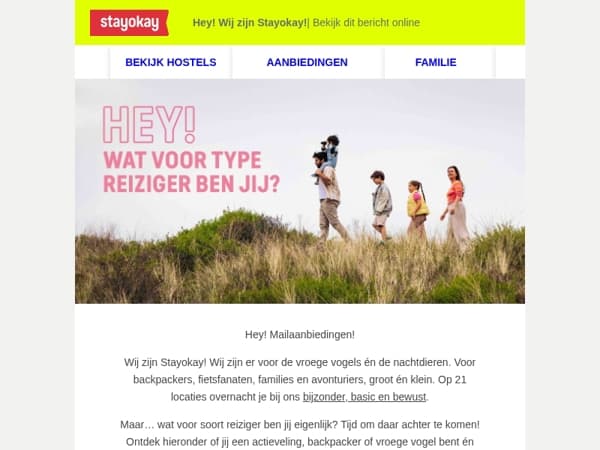 Hey! Wij zijn Stayokay!