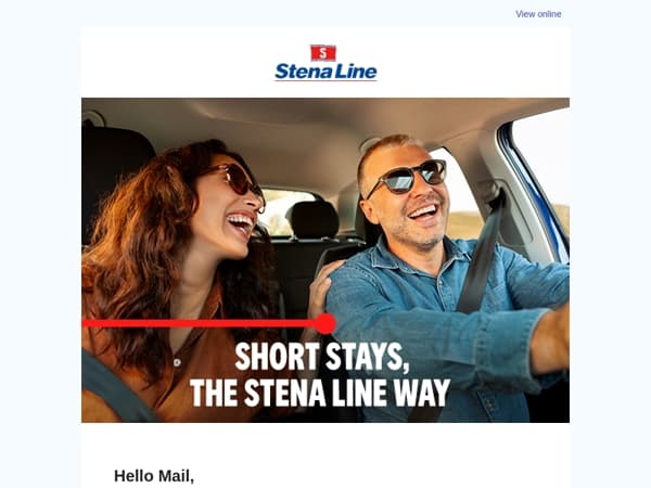 Get a whole lot more holiday when you sail with Stena Line