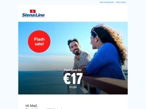 Flash Sale on North Sea crossings