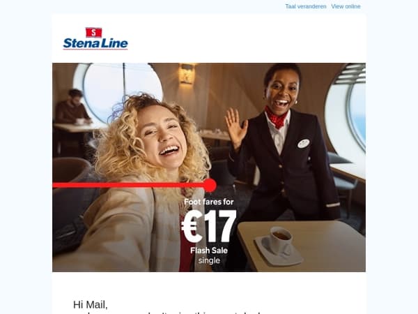 Ending Soon - Foot fares for €17 single!