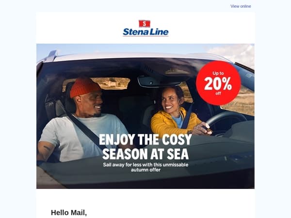 Sail away for less with this unmissable autumn offer