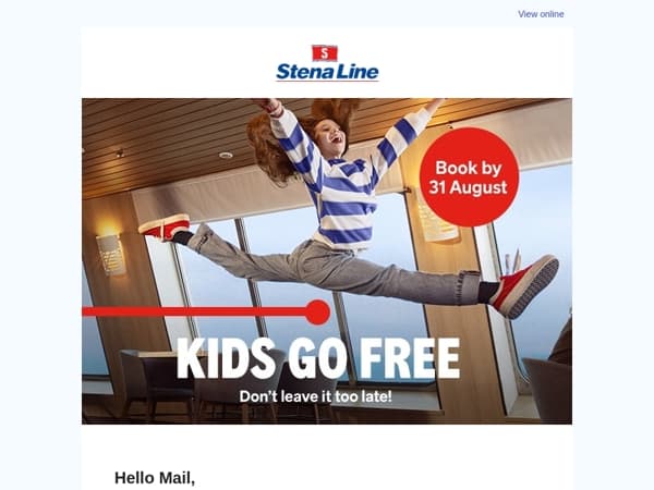 Don't miss our fantastic ‘Kids go FREE’ offer!