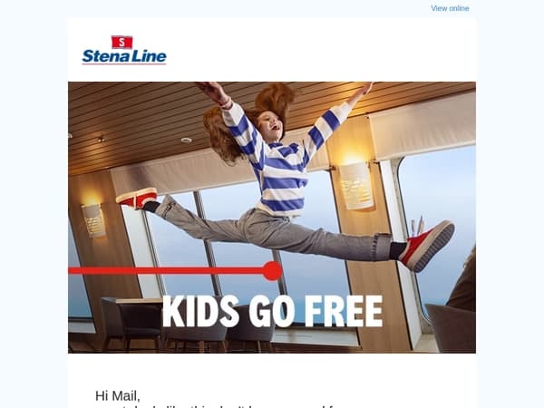 Don’t leave it too late - Book by 31 August and the kids go FREE!