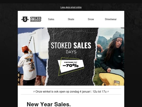 🔥 S A L E S tot -70% - Zondag open 12 tot 17h