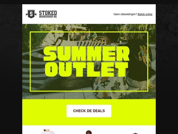 🌴 Summer Outlet is open – scoor deals tot -80%