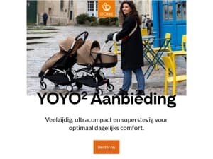 20% korting op de YOYO² kinderwagen