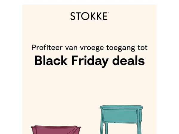 Black Friday begint vroeg voor jou!