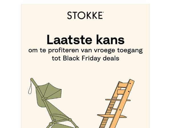 Je laatste kans op vroege toegang tot Black Friday-deals!