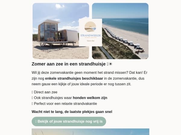 Strandhuisje Zomervakantie 🏖️