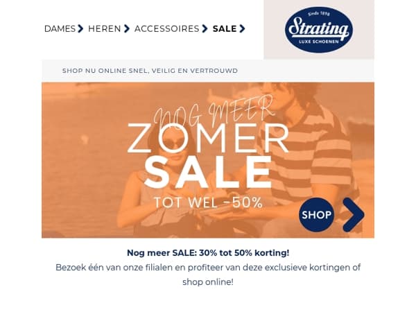 🚨Nog meer Sale bij Strating Schoenen! Tot -50%