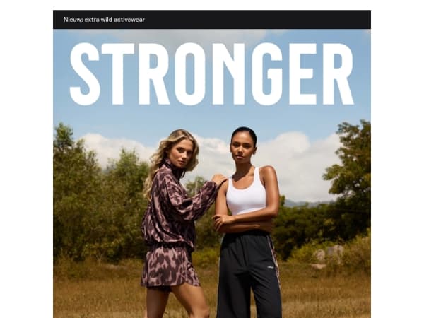 Nieuw: extra wild activewear