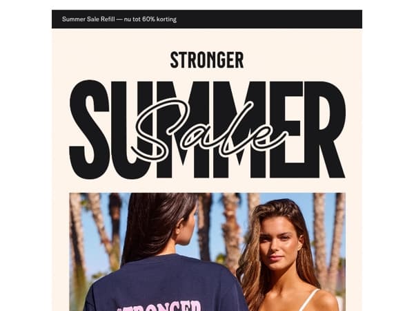 Summer Sale: Nu tot 60% korting