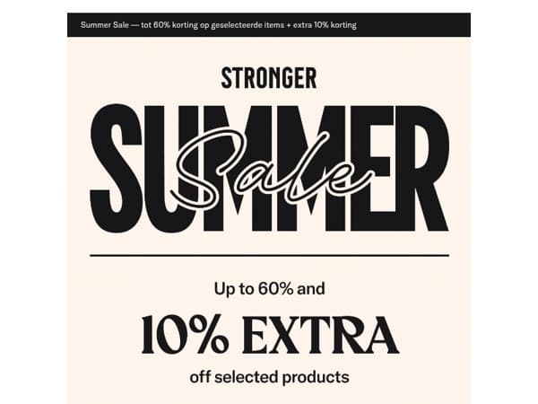 Laatste dagen van de Summer Sale