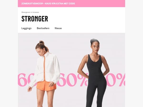 Topkeuzes. 60% korting. Mis het niet.