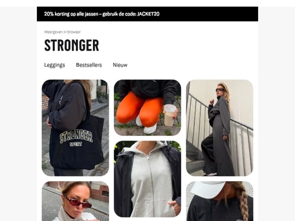 Jij ziet er goed uit in STRONGER 👀