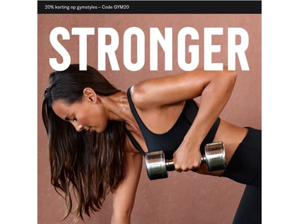 Laatste kans: 20% korting op geselecteerde gymstyles