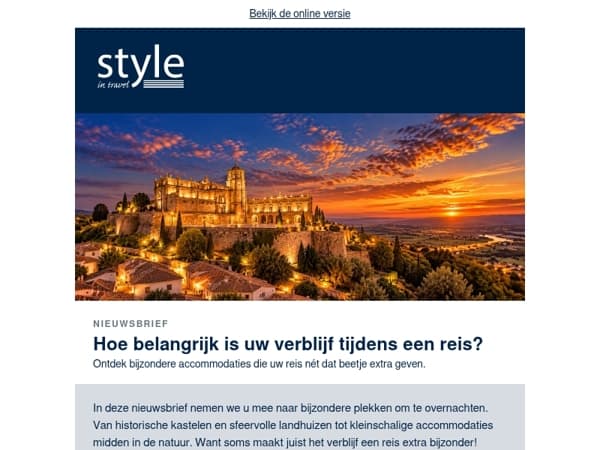 Style in Travel | Verblijven in bijzondere accommodaties