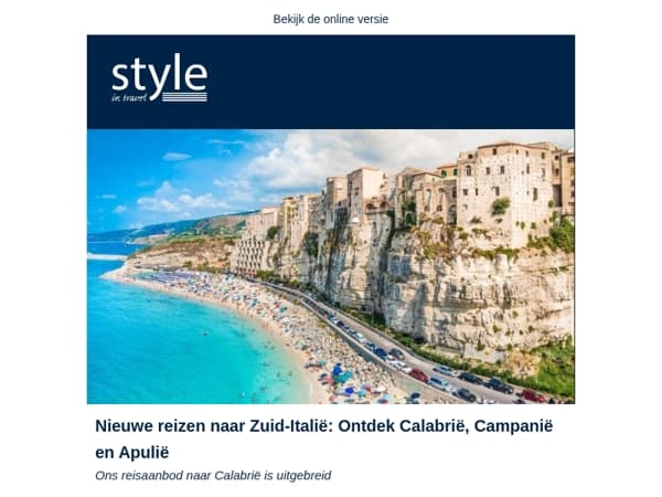 Nieuwe reizen naar Zuid-Italië: Ontdek Calabrië, Campanië en Apulië